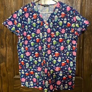 Christmas Scrub top